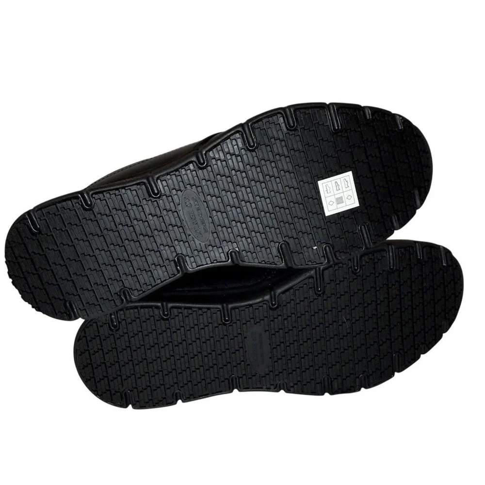 SKECHERS Men's Relaxed Fit Nampa Groton SR Slip Resistant Work Shoe Black Sz 11